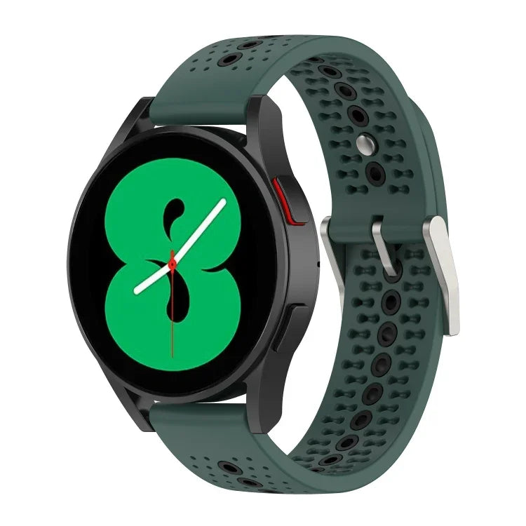 Dây đồng hồ silicone nhiều màu lỗ 20mm, Dành cho Samsung Galaxy Watch 5 40mm, Dành cho Samsung Galaxy Watch 5 44mm, Dành cho Samsung Galaxy Watch 5 Pro 45mm