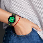 20mm Two-color Stripe Silicone Watch Band, For Samsung Galaxy Watch 5 40mm, For Samsung Galaxy Watch 5 44mm, For Samsung Galaxy Watch 5 Pro 45mm