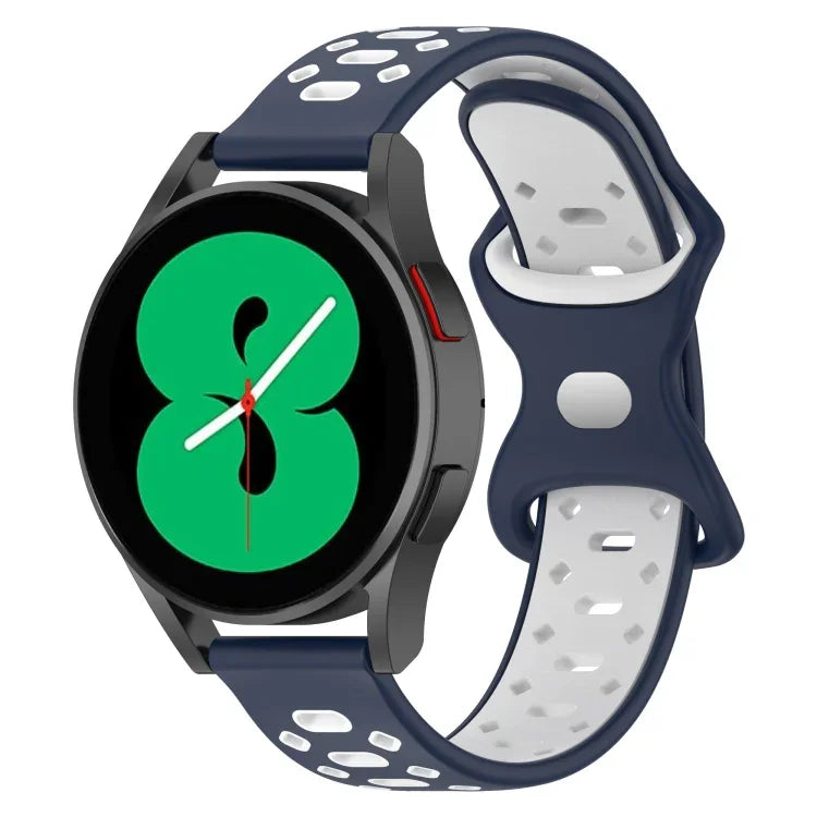 Dây đồng hồ silicone kim cương hai màu 20mm, Dành cho Samsung Galaxy Watch 5 40mm, Dành cho Samsung Galaxy Watch 5 44mm, Dành cho Samsung Galaxy Watch 5 Pro 45mm