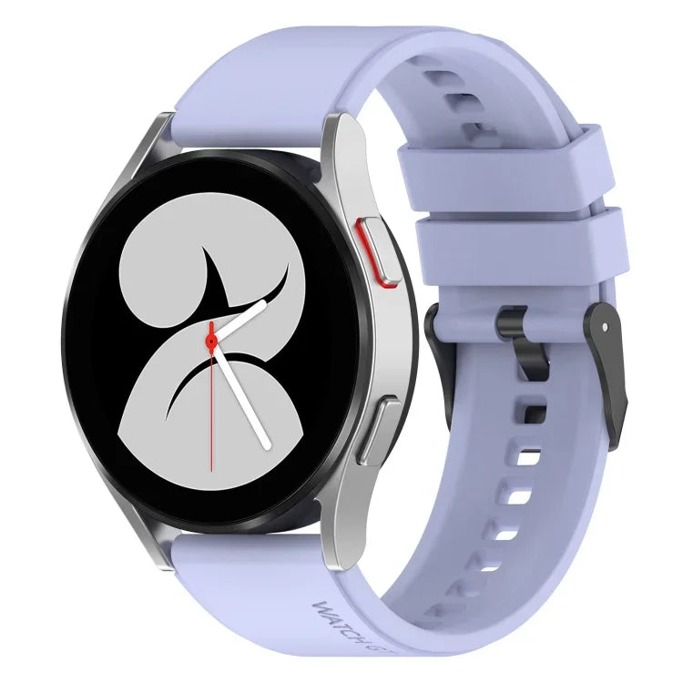 Dây đồng hồ silicone khóa đen 20mm, Dành cho Samsung Galaxy Watch 5 40mm, Dành cho Samsung Galaxy Watch 5 44mm, Dành cho Samsung Galaxy Watch 5 Pro 45mm