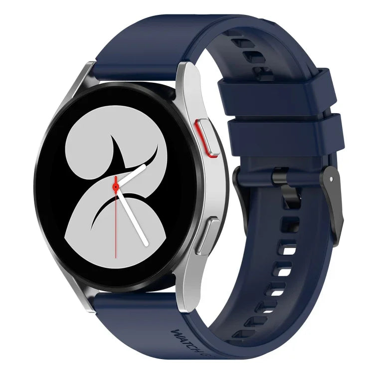 Dây đồng hồ silicone khóa đen 20mm, Dành cho Samsung Galaxy Watch 5 40mm, Dành cho Samsung Galaxy Watch 5 44mm, Dành cho Samsung Galaxy Watch 5 Pro 45mm
