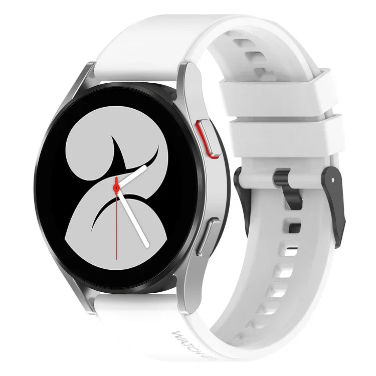 Dây đồng hồ silicone khóa đen 20mm, Dành cho Samsung Galaxy Watch 5 40mm, Dành cho Samsung Galaxy Watch 5 44mm, Dành cho Samsung Galaxy Watch 5 Pro 45mm