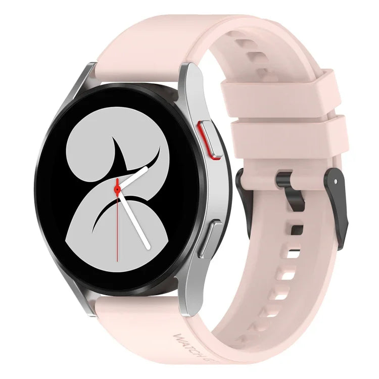 Dây đồng hồ silicone khóa đen 20mm, Dành cho Samsung Galaxy Watch 5 40mm, Dành cho Samsung Galaxy Watch 5 44mm, Dành cho Samsung Galaxy Watch 5 Pro 45mm