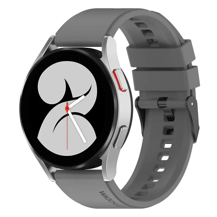 Dây đồng hồ silicone khóa đen 20mm, Dành cho Samsung Galaxy Watch 5 40mm, Dành cho Samsung Galaxy Watch 5 44mm, Dành cho Samsung Galaxy Watch 5 Pro 45mm