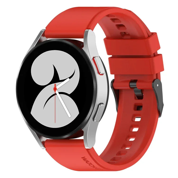 Dây đồng hồ silicone khóa đen 20mm, Dành cho Samsung Galaxy Watch 5 40mm, Dành cho Samsung Galaxy Watch 5 44mm, Dành cho Samsung Galaxy Watch 5 Pro 45mm