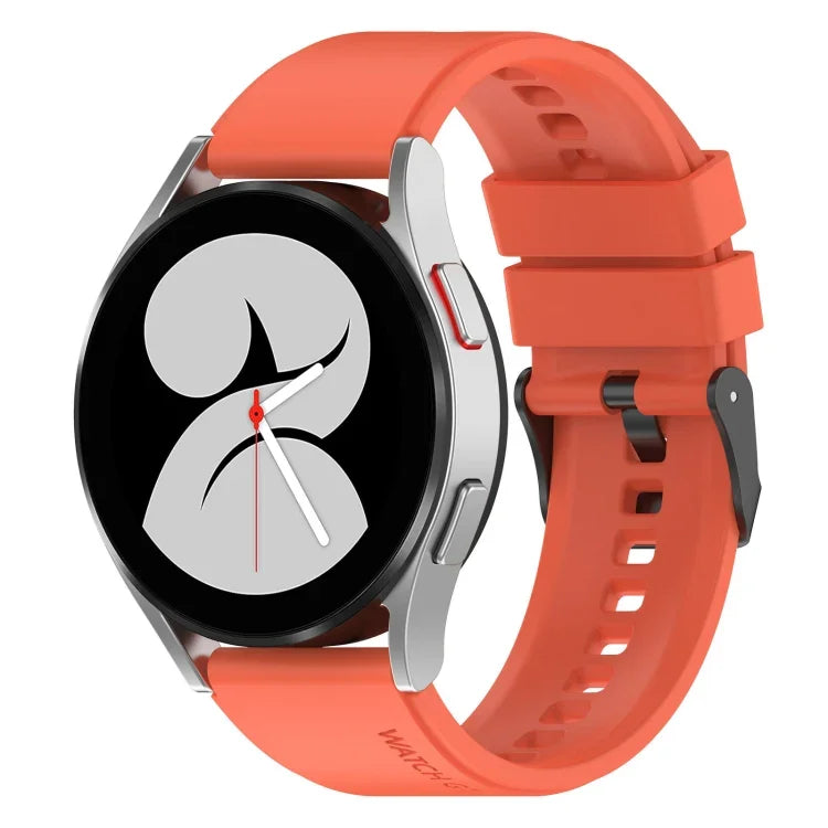 Dây đồng hồ silicone khóa đen 20mm, Dành cho Samsung Galaxy Watch 5 40mm, Dành cho Samsung Galaxy Watch 5 44mm, Dành cho Samsung Galaxy Watch 5 Pro 45mm
