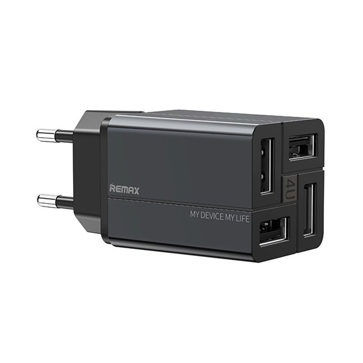 Bộ sạc nhanh REMAX RP-U43 3.4A 4 cổng USB, phích cắm EU, UK