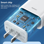 REMAX RP-U79 Speed Series Sạc nhanh đa năng 20W USB-C / Type-C, phích cắm CN, phích cắm EU, phích cắm UK
