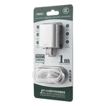 Bộ sạc nhanh cổng đôi USB 2.1A REMAX RP-U35 Jane Series, 8 Pin, Micro USB, USB-C/Type-C