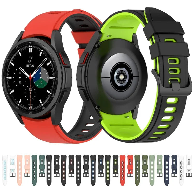 Dây đồng hồ dây silicone hai màu, Dành cho Samsung Galaxy Watch5 Pro 45mm/5 44mm/5 40mm
