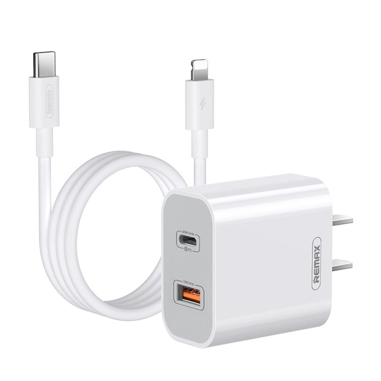 Bộ sạc nhanh REMAX RP-U68 20W USB+USB-C/Type-C giao diện kép, phích cắm Trung Quốc, phích cắm EU, phích cắm Anh, phích cắm Mỹ