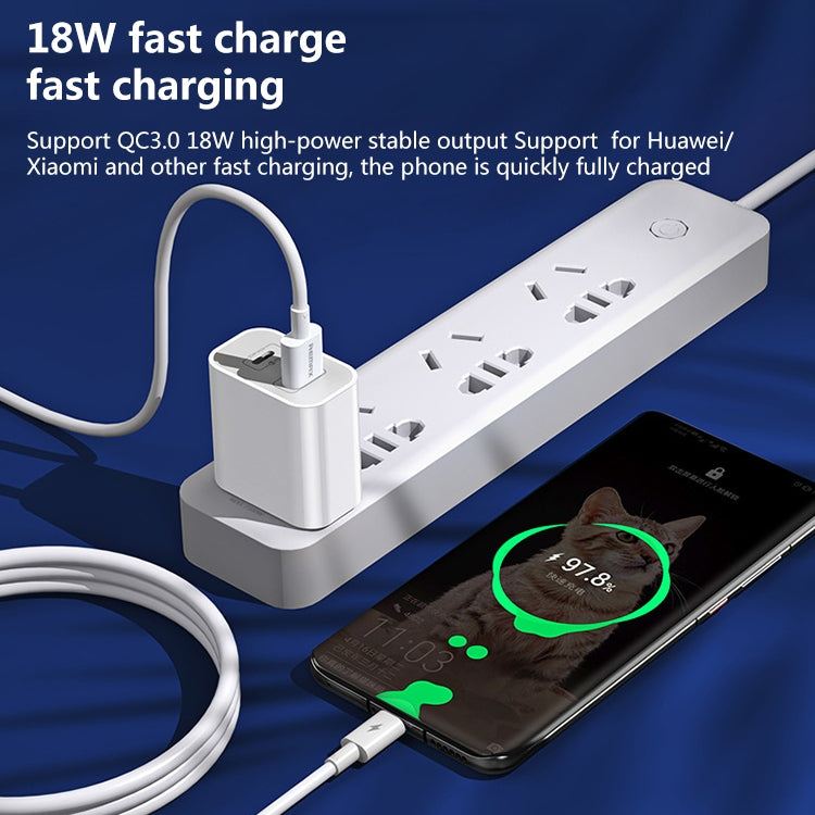 Bộ sạc nhanh REMAX RP-U68 20W USB+USB-C/Type-C giao diện kép, phích cắm Trung Quốc, phích cắm EU, phích cắm Anh, phích cắm Mỹ