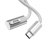 Cáp sạc 100W 5 chân MagSafe 1 (hình chữ L) sang USB-C / Type-C PD, chiều dài cáp: 1.8m, MagSafe 1 (hình chữ L)