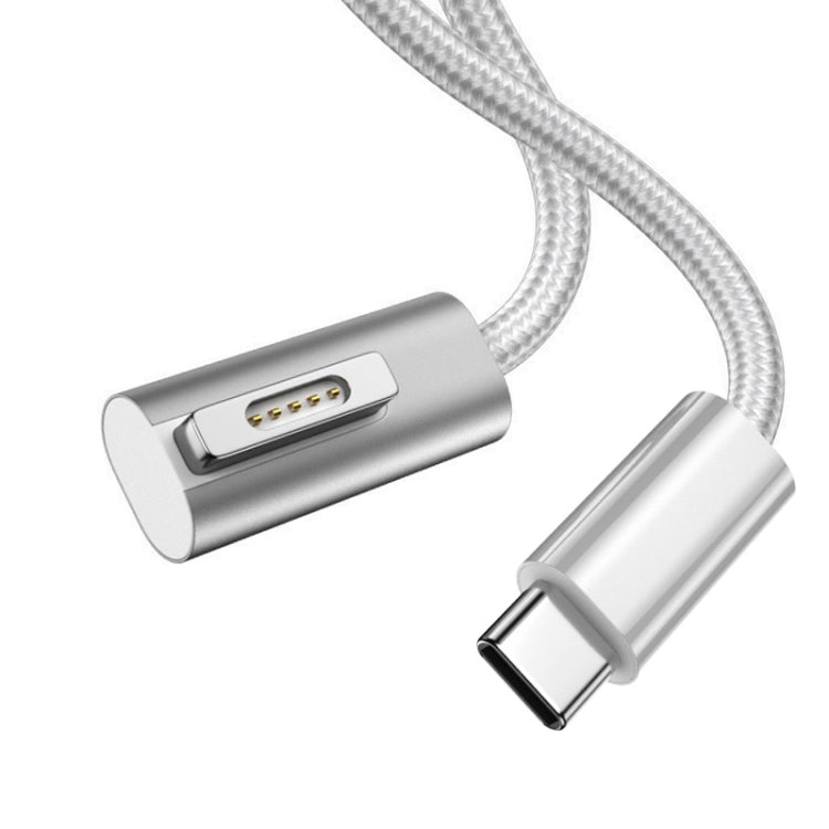 Cáp sạc 100W 5 chân MagSafe 1 (hình chữ L) sang USB-C / Type-C PD, chiều dài cáp: 1.8m, MagSafe 1 (hình chữ L)