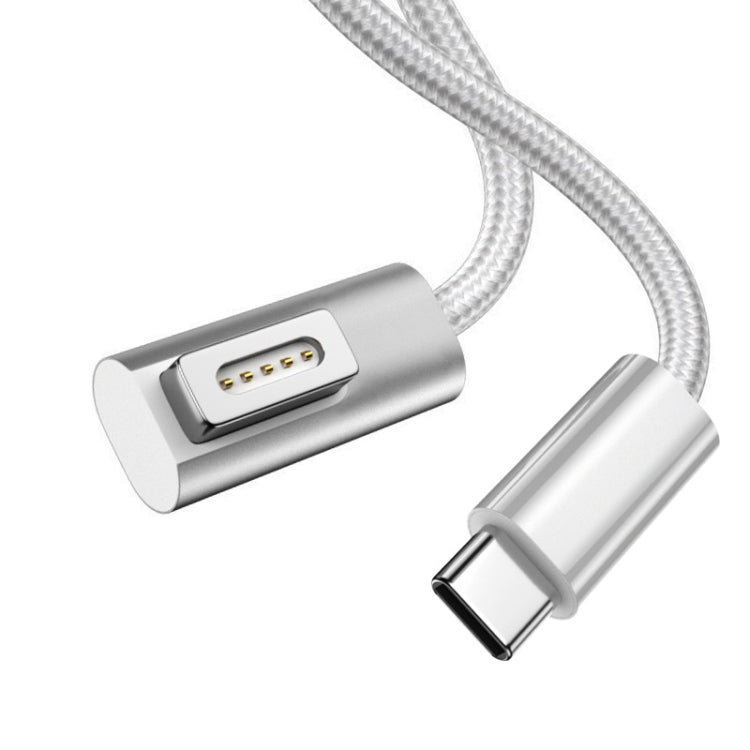 Cáp sạc 100W 5 chân MagSafe 2 (hình chữ T) sang USB-C / Type-C PD, chiều dài cáp: 1.8m, MagSafe 2 (hình chữ T)
