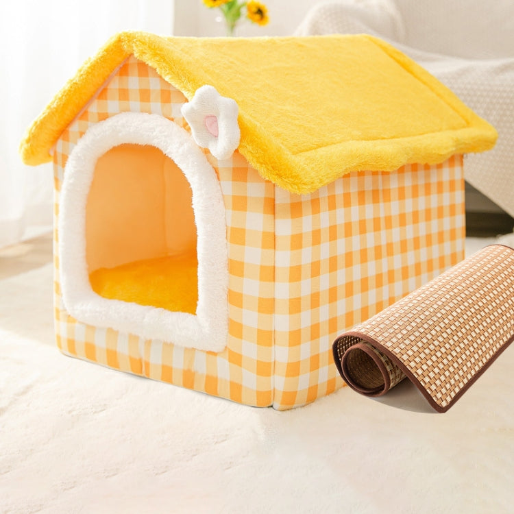 Giường thú cưng loại nhà có thể tháo rời và giặt được cho chó mèo, phụ kiện thú cưng, S