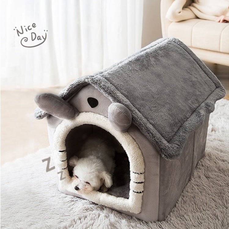 Giường thú cưng loại nhà có thể tháo rời và giặt được cho chó mèo, phụ kiện thú cưng, M
