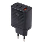 Sạc du lịch tường 3 trong 1 AR-892 QC3.0 PD20W USB + USB-C / Type-C, phích cắm EU, phích cắm UK