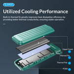 Vỏ ổ cứng M.2 SATA ORICO USB3.1 Gen1 Type-C 6Gbps