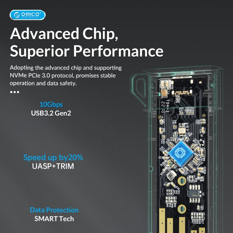 Vỏ ổ cứng M.2 SATA ORICO USB3.1 Gen1 Type-C 6Gbps