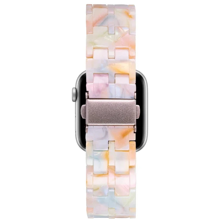 Dây đồng hồ nhựa resin 5 hạt cho Apple Watch Series, 7 45mm / 6&SE&5&4 44mm / 3&2&1 42mm, 7 41mm / 6&SE&5&4 40mm / 3&2&1 38mm