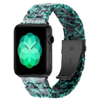 Dây đồng hồ nhựa resin 5 hạt cho Apple Watch Series, 7 45mm / 6&SE&5&4 44mm / 3&2&1 42mm, 7 41mm / 6&SE&5&4 40mm / 3&2&1 38mm