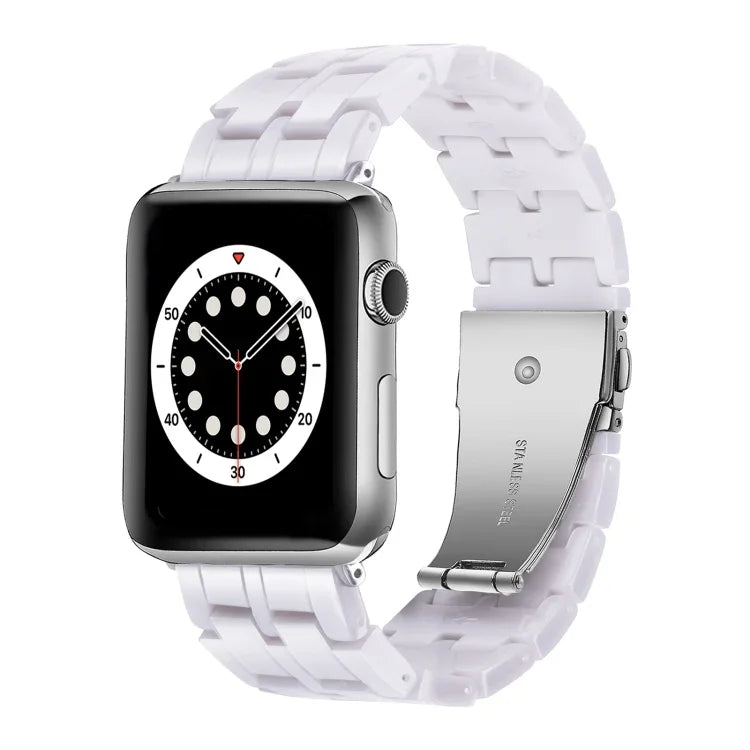 Dây đồng hồ nhựa resin 5 hạt cho Apple Watch Series, 7 45mm / 6&SE&5&4 44mm / 3&2&1 42mm, 7 41mm / 6&SE&5&4 40mm / 3&2&1 38mm