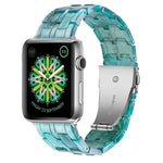Dây đồng hồ nhựa resin 5 hạt cho Apple Watch Series, 7 45mm / 6&SE&5&4 44mm / 3&2&1 42mm, 7 41mm / 6&SE&5&4 40mm / 3&2&1 38mm