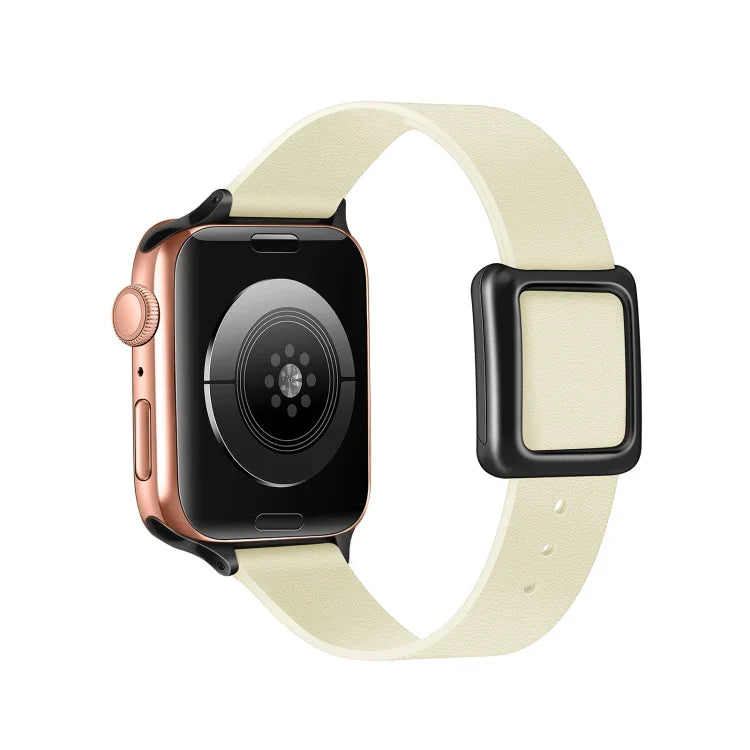 Dây đồng hồ khóa vuông nam châm màu đen cho Apple Watch Series, 7 45mm / 6&SE&5&4 44mm / 3&2&1 42mm, 7 41mm / 6&SE&5&4 40mm / 3&2&1 38mm