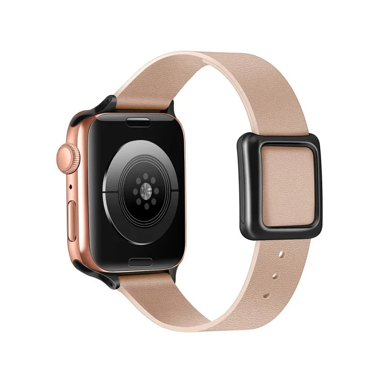 Dây đồng hồ khóa vuông nam châm màu đen cho Apple Watch Series, 7 45mm / 6&SE&5&4 44mm / 3&2&1 42mm, 7 41mm / 6&SE&5&4 40mm / 3&2&1 38mm