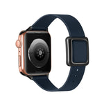Dây đồng hồ khóa vuông nam châm màu đen cho Apple Watch Series, 7 45mm / 6&SE&5&4 44mm / 3&2&1 42mm, 7 41mm / 6&SE&5&4 40mm / 3&2&1 38mm