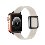 Dây đồng hồ khóa vuông nam châm màu đen cho Apple Watch Series, 7 45mm / 6&SE&5&4 44mm / 3&2&1 42mm, 7 41mm / 6&SE&5&4 40mm / 3&2&1 38mm