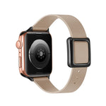 Dây đồng hồ khóa vuông nam châm màu đen cho Apple Watch Series, 7 45mm / 6&SE&5&4 44mm / 3&2&1 42mm, 7 41mm / 6&SE&5&4 40mm / 3&2&1 38mm