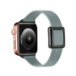 Dây đồng hồ khóa vuông nam châm màu đen cho Apple Watch Series, 7 45mm / 6&SE&5&4 44mm / 3&2&1 42mm, 7 41mm / 6&SE&5&4 40mm / 3&2&1 38mm