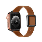 Dây đồng hồ khóa vuông nam châm màu đen cho Apple Watch Series, 7 45mm / 6&SE&5&4 44mm / 3&2&1 42mm, 7 41mm / 6&SE&5&4 40mm / 3&2&1 38mm