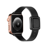 Dây đồng hồ khóa vuông nam châm màu đen cho Apple Watch Series, 7 45mm / 6&SE&5&4 44mm / 3&2&1 42mm, 7 41mm / 6&SE&5&4 40mm / 3&2&1 38mm