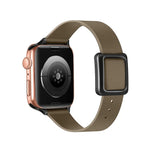 Dây đồng hồ khóa vuông nam châm màu đen cho Apple Watch Series, 7 45mm / 6&SE&5&4 44mm / 3&2&1 42mm, 7 41mm / 6&SE&5&4 40mm / 3&2&1 38mm