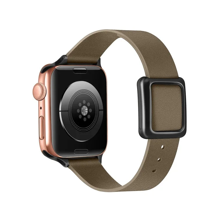 Dây đồng hồ khóa vuông nam châm màu đen cho Apple Watch Series, 7 45mm / 6&SE&5&4 44mm / 3&2&1 42mm, 7 41mm / 6&SE&5&4 40mm / 3&2&1 38mm
