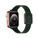 Dây đồng hồ khóa vuông nam châm màu đen cho Apple Watch Series, 7 45mm / 6&SE&5&4 44mm / 3&2&1 42mm, 7 41mm / 6&SE&5&4 40mm / 3&2&1 38mm