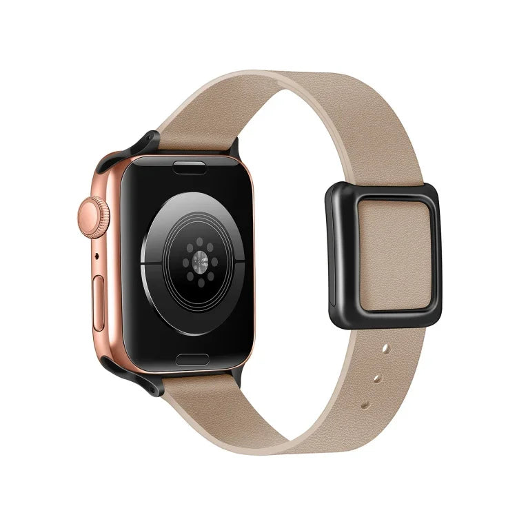 Dây đồng hồ khóa vuông nam châm màu đen cho Apple Watch Series, 7 45mm / 6&SE&5&4 44mm / 3&2&1 42mm, 7 41mm / 6&SE&5&4 40mm / 3&2&1 38mm
