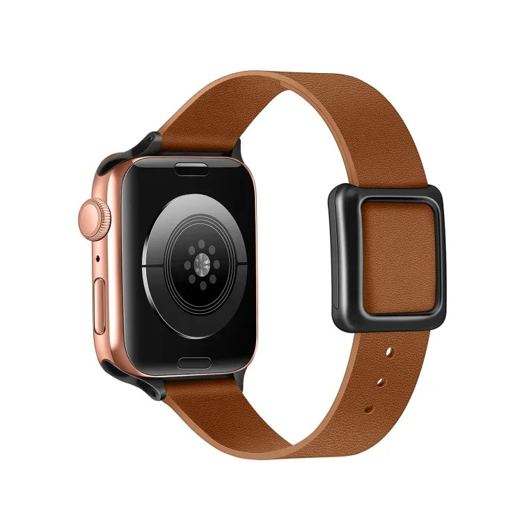 Dây đồng hồ khóa vuông nam châm màu đen cho Apple Watch Series, 7 45mm / 6&SE&5&4 44mm / 3&2&1 42mm, 7 41mm / 6&SE&5&4 40mm / 3&2&1 38mm