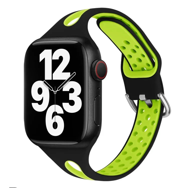 Dây đồng hồ silicone giọt nước cho Apple Watch Series, 7 41mm / 6&SE&5&4 40mm / 3&2&1 38mm, 7 45mm / 6&SE&5&4 44mm / 3&2&1 42mm
