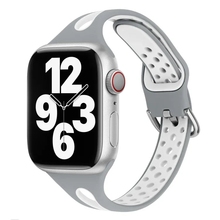 Dây đồng hồ silicone giọt nước cho Apple Watch Series, 7 41mm / 6&SE&5&4 40mm / 3&2&1 38mm, 7 45mm / 6&SE&5&4 44mm / 3&2&1 42mm