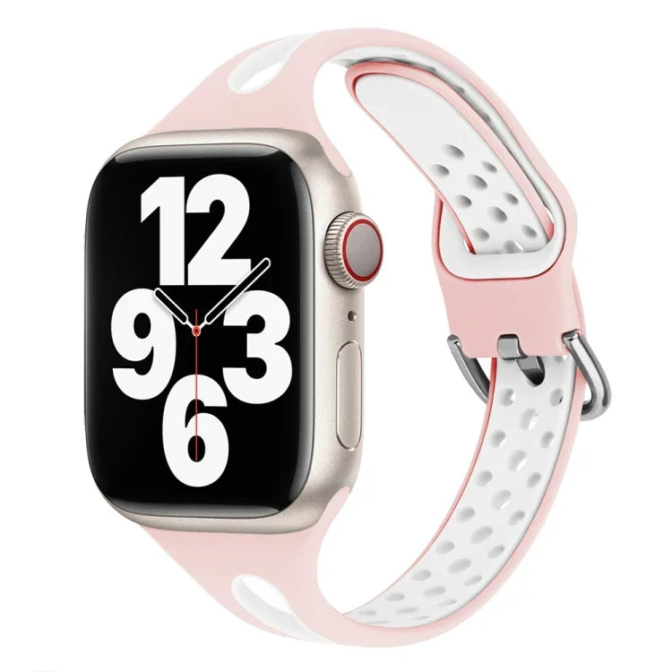 Dây đồng hồ silicone giọt nước cho Apple Watch Series, 7 41mm / 6&SE&5&4 40mm / 3&2&1 38mm, 7 45mm / 6&SE&5&4 44mm / 3&2&1 42mm