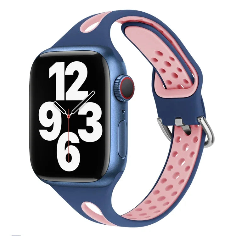 Dây đồng hồ silicone giọt nước cho Apple Watch Series, 7 41mm / 6&SE&5&4 40mm / 3&2&1 38mm, 7 45mm / 6&SE&5&4 44mm / 3&2&1 42mm