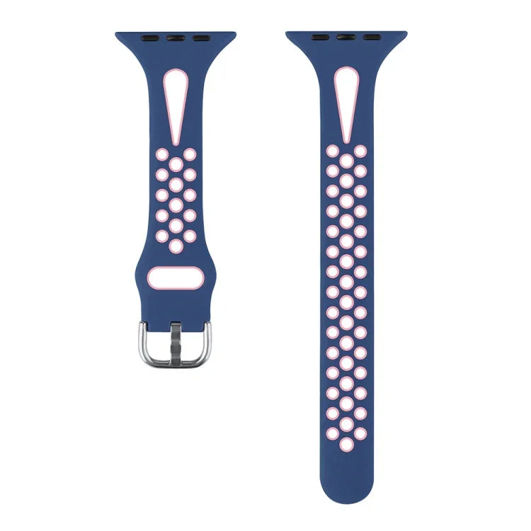 Dây đồng hồ silicone giọt nước cho Apple Watch Series, 7 41mm / 6&SE&5&4 40mm / 3&2&1 38mm, 7 45mm / 6&SE&5&4 44mm / 3&2&1 42mm