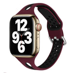 Dây đồng hồ silicone giọt nước cho Apple Watch Series, 7 41mm / 6&SE&5&4 40mm / 3&2&1 38mm, 7 45mm / 6&SE&5&4 44mm / 3&2&1 42mm