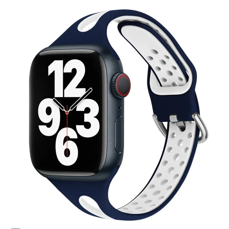 Dây đồng hồ silicone giọt nước cho Apple Watch Series, 7 41mm / 6&SE&5&4 40mm / 3&2&1 38mm, 7 45mm / 6&SE&5&4 44mm / 3&2&1 42mm