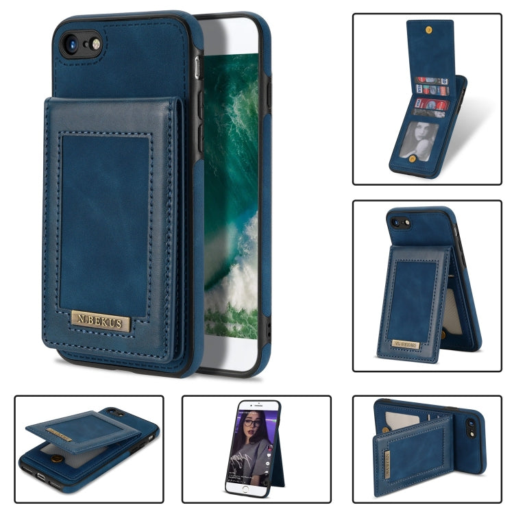 N.BEKUS Vertical Flip Card Slot RFID Phone Case, For iPhone SE 2022 / SE 2022 / 8 / 7, For iPhone 8 Plus / 7 Plus, For iPhone 11 Pro Max, For iPhone 11 Pro, For iPhone 12 mini, For iPhone 12 Pro, For iPhone 12 Pro Max, For iPhone 13, For iPhone 13 mini