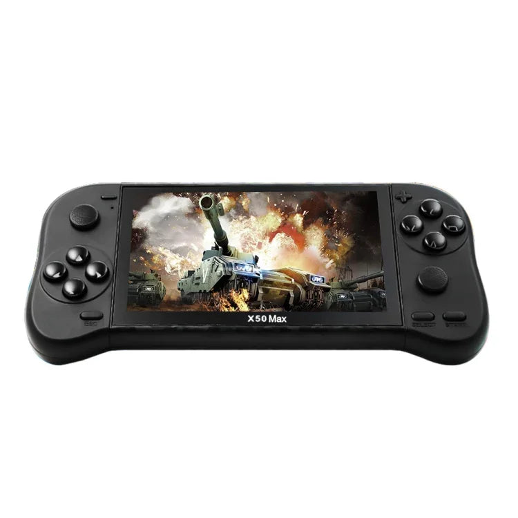Máy chơi game cầm tay màn hình 5.1 inch X50 Max cho hai người chơi với hơn 6000 trò chơi, X50 Max / Đen, X50 Max / Đỏ+Xanh dương